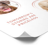 Poster Animaux Mariages Open Bar Dog 2 Photo Rose Gold Bo (Coin)