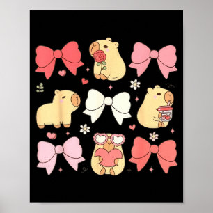 Poster Animaux Mignons Kawaii Et Rubans Nk Coquette Esthé