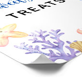 Poster Animaux océaniques - bannière de bonbons et gâteri (Coin)