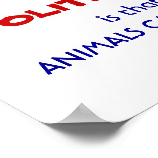 Poster Animaux raisonnables (Coin)