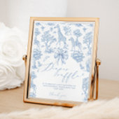 Poster Animaux Safari Toile de Jouy Rupture de couche