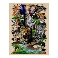 Animaux sauvages de la Savane africaine