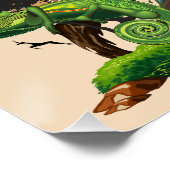 Poster Animaux sauvages de la Savane africaine (Coin)