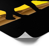 Poster Animaux sauvages sur l'affiche du coucher de solei (Coin)