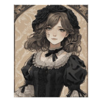 Anime AI Wonderland : Petite robe noire Vintage
