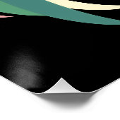 Poster Anime aux cheveux colorés (Coin)