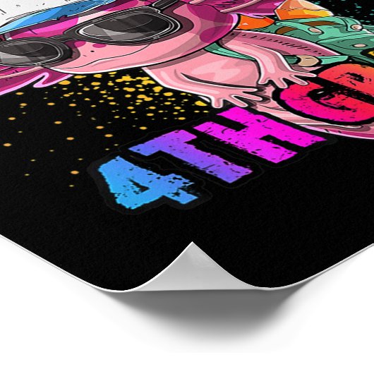 Poster Anime Axolotl Waifu Who Love Anime Ramen And Sketc (Coin)