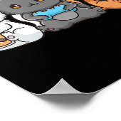 Poster Anime Boba Tea Buble Tea Jeu Gamer Ramen Cat (Coin)