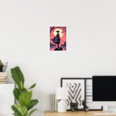 Poster Anime Cherry Blossom Samurai Wall Art (Bureau à domicile)
