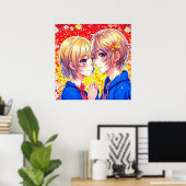 Poster Anime Couple (Bureau à domicile)