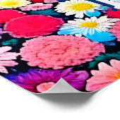 Poster Anime Couple, Fleurs Personnalisées (Coin)