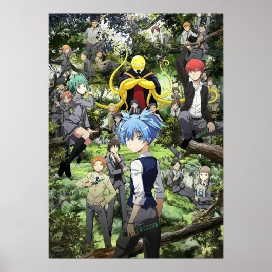 Poster Anime de classe de l'enseignement (Devant)