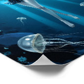 Poster Anime Deep Ocean Glow Wall Art (Coin)