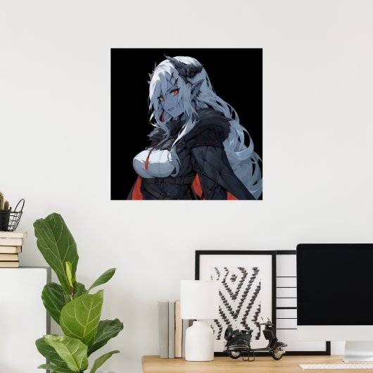 Poster Anime Demon Girl (Bureau à domicile)