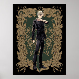 Poster Anime Draco Malfoy Cadre Ornate