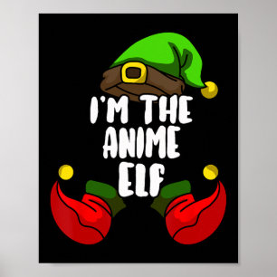 Poster Anime Elf Matching Family Group Christmas Party Pa