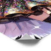 Poster Anime fille dansante (Coin)