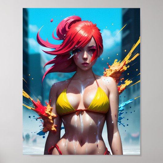 Poster Anime Girl (Devant)