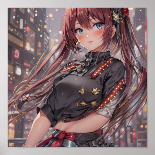 Poster Anime Girl AI Générique (Devant)