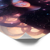 Poster Anime Girl Fabriquée En Étoiles (Coin)