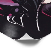 Poster Anime Goth Girl Imaginaire Art (Coin)