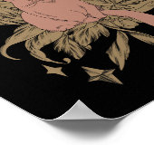 Poster Anime Hermione Granger Cadre Orné (Coin)