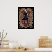 Poster Anime Hermione Granger Cadre Orné (Cuisine)
