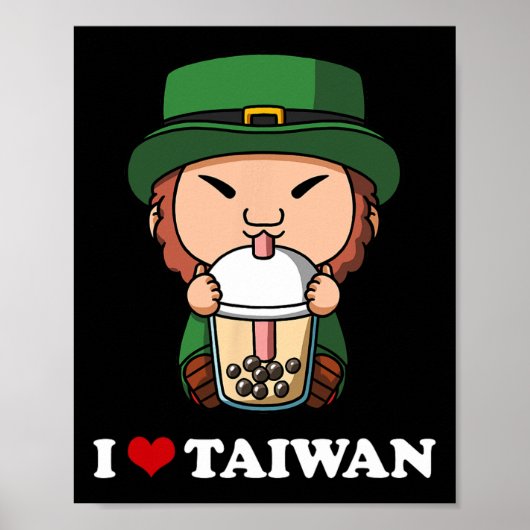 Poster Anime Jour de la Saint Patrick Leprechaun Bubble T (Devant)