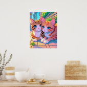 Poster Anime Kittens (Cuisine)