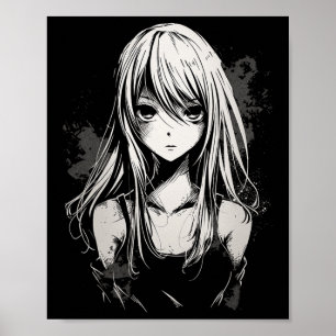 Poster Anime Manga Motif Pixel Art Anime