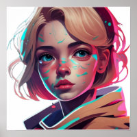 Anime manga pop art amateurs visage personnages de