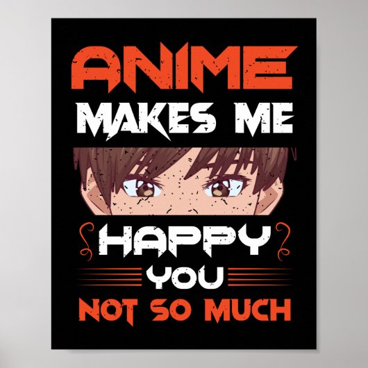 Poster Anime Me Rend Heureux Que Tu Ne Sois Pas Tant (Devant)