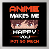 Poster Anime Me Rend Heureux Que Tu Ne Sois Pas Tant (Devant)