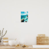 Poster Anime Ocean Cliff Breeze Wall Art (Cuisine)