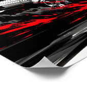 Poster Anime Racing Drift - Sumi-e Speed Art (Coin)