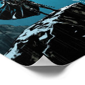 Poster Anime Thunderstorm Cliff Warrior Wall Art (Coin)