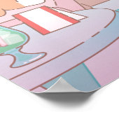 Poster Anime Tom, Jerry et Tuffy Dessert Parlor (Coin)