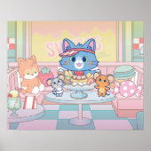 Poster Anime Tom, Jerry et Tuffy Dessert Parlor (Devant)