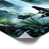 Poster Anime Waterfall Serenity Wall Art (Coin)