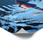 Poster Anime Winter Lantern Snow Wall Art (Coin)