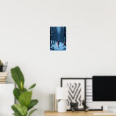 Poster Anime Winter Lantern Snow Wall Art (Bureau à domicile)