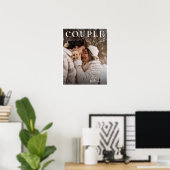 Poster Aniversaire Magazine Couverture photo Personnalise (Bureau à domicile)