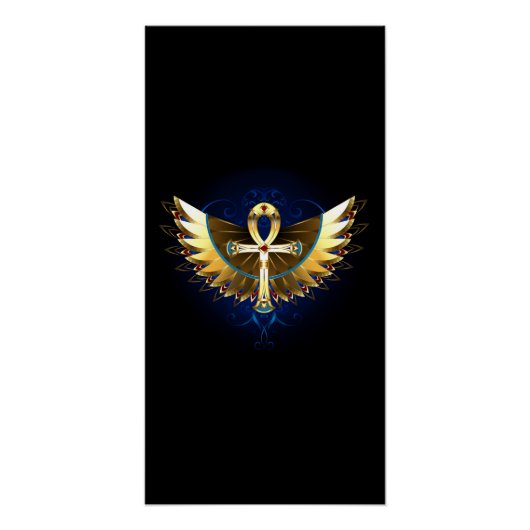 Poster Ankh or avec ailes (Devant)