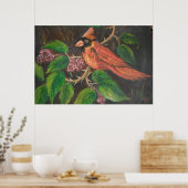 Poster Ann Hayes Peinture Cardinal (Cuisine)