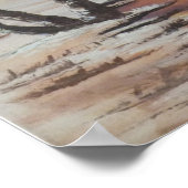 Poster Ann Hayes Peinture Scène d'hiver (Coin)