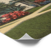 Poster Anna Maria, Floride - Vue sur Palms le long de la (Coin)