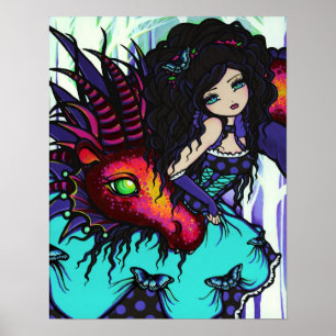 Poster Annabelle & Jax Fairy Princess Dragon Imaginaire A
