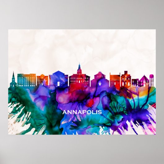 Poster Annapolis Skyline (Devant)