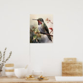Poster Anna's Hummingbird Bird Art Imprimer l'affiche (Cuisine)