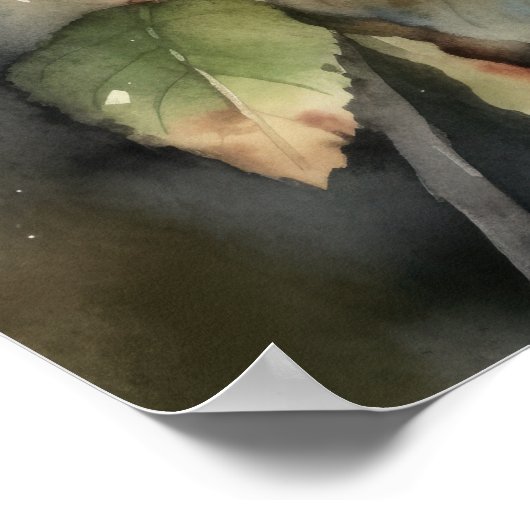 Poster Anna's Hummingbird Bird Art Imprimer l'affiche (Coin)